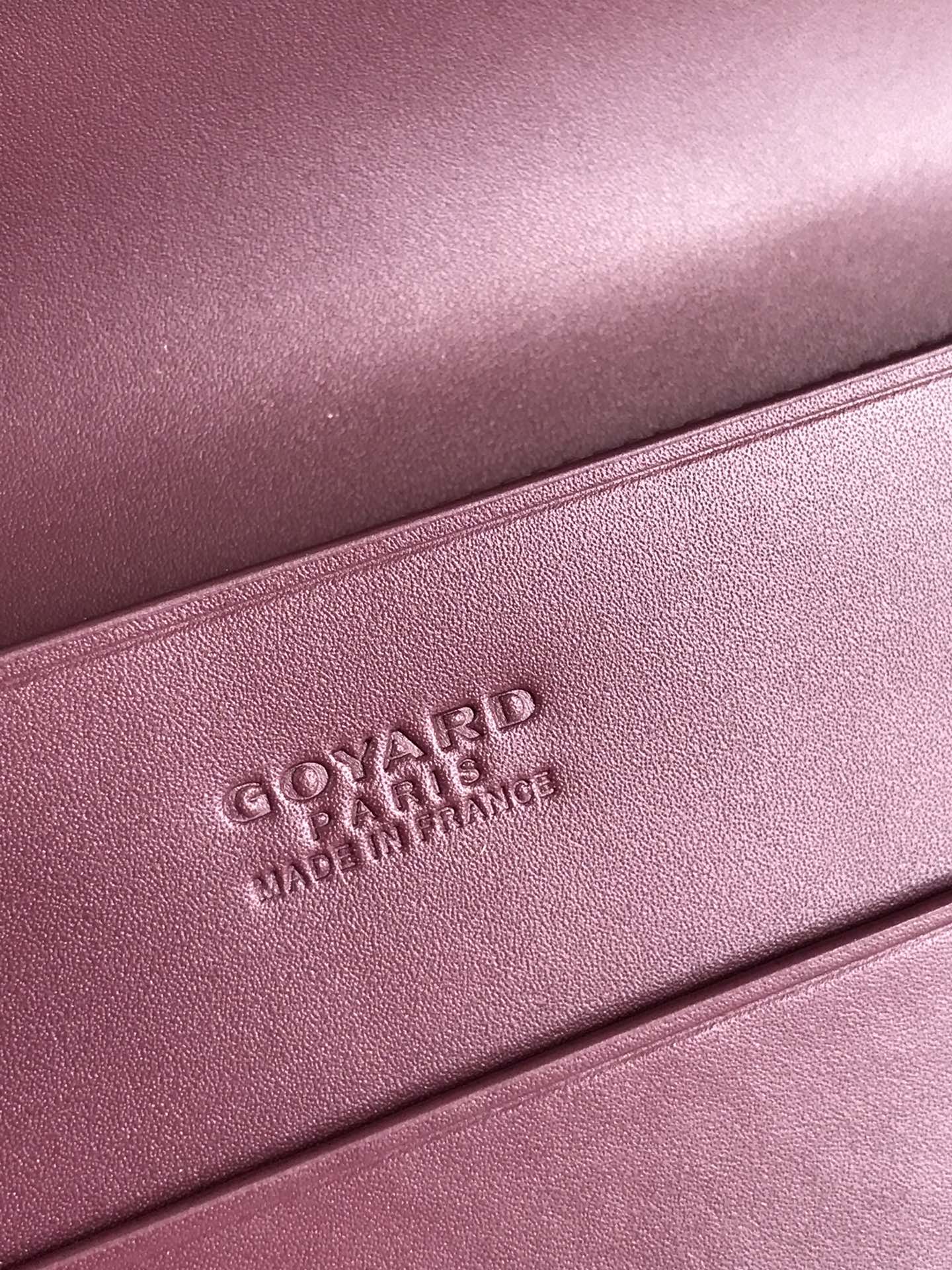 Goyard Richelieu Wallet 19 Cm Wine Red Goyardine Canvas