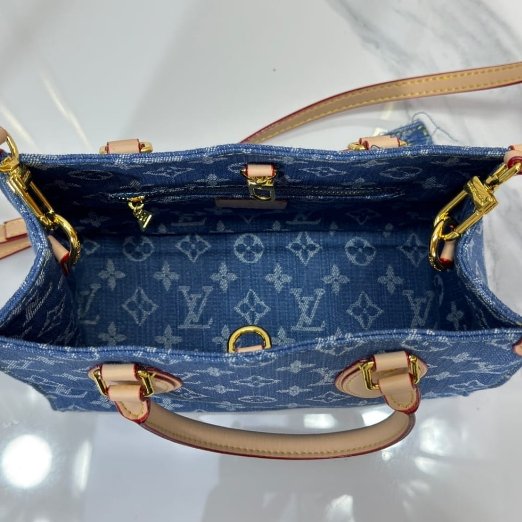 Louis Vuitton Onthego PM Denim Blue 25Cm M14633