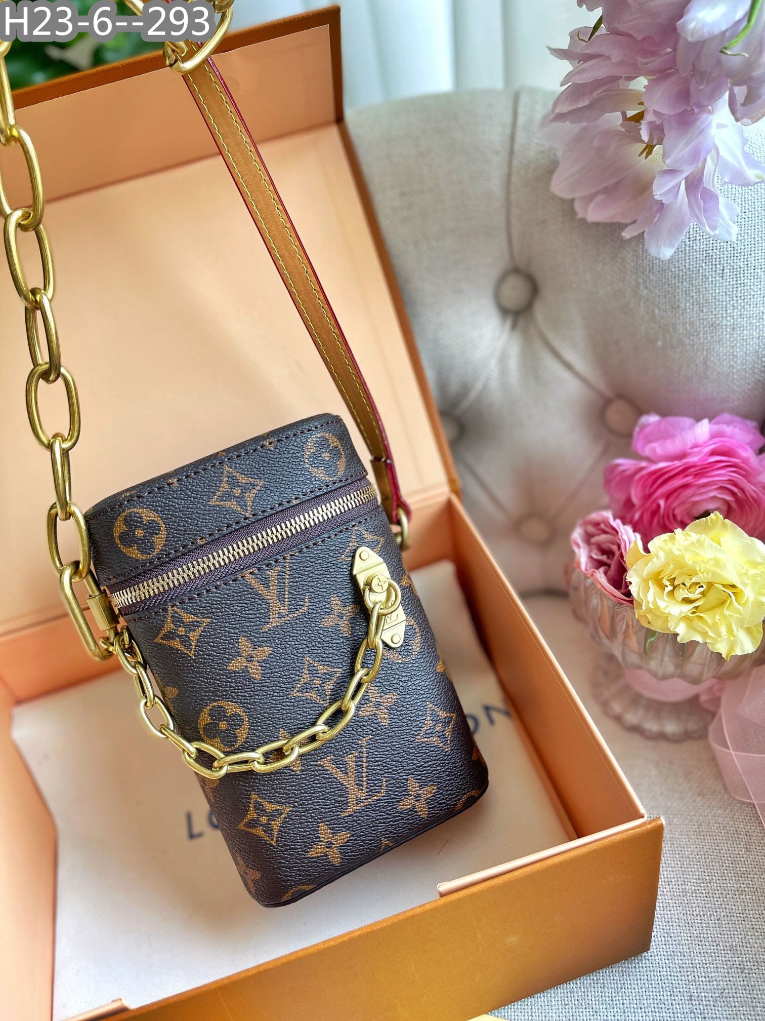 Louis Vuitton Phone Box Monogram Legacy Brown 18Cm M44914