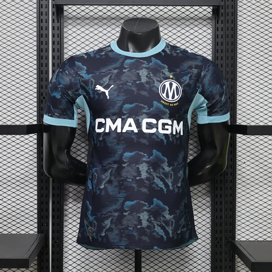 2026/27 Ligue 1 Marseille Team Away Football Jersey Player Version - JerseyFun