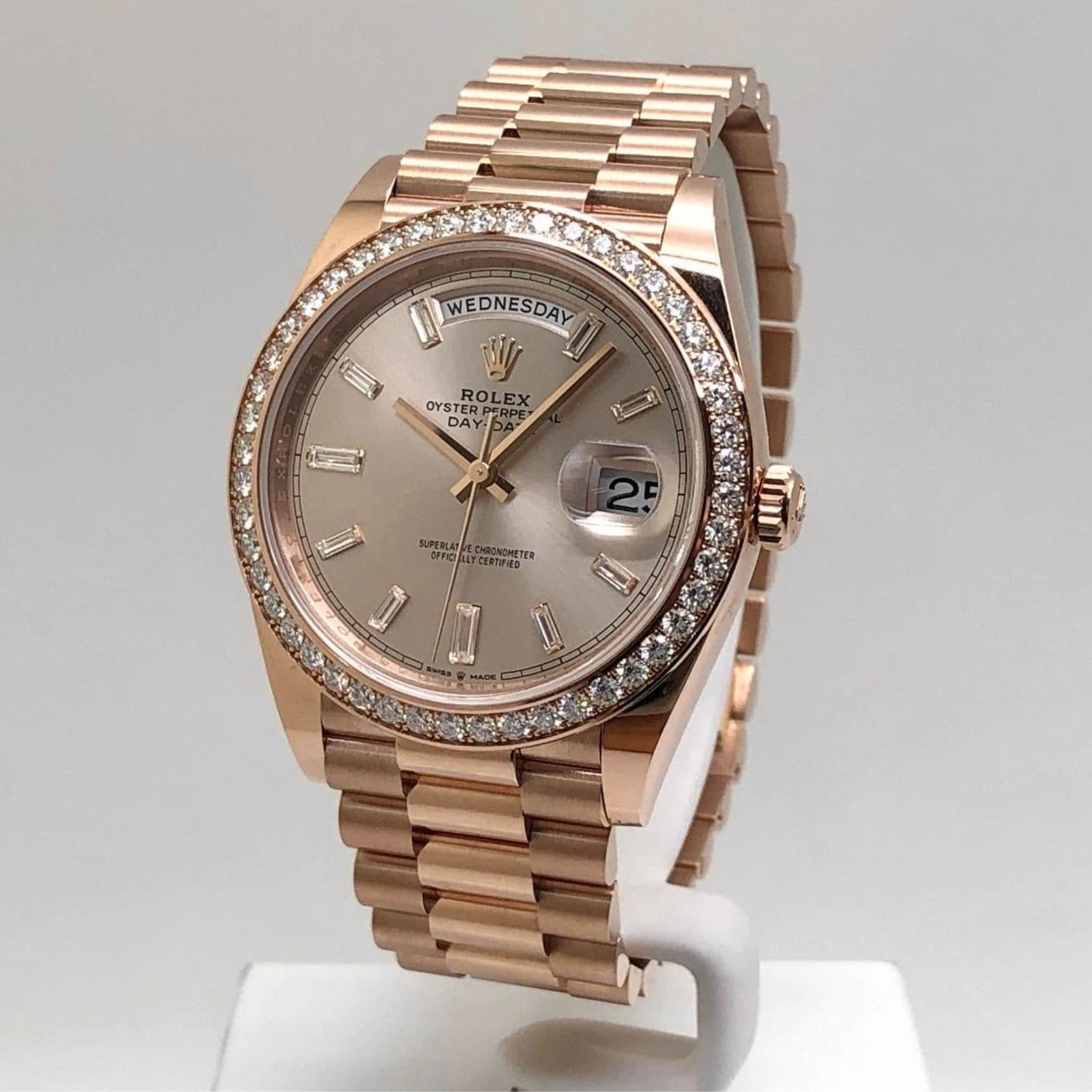 [Superclone] Rolex Day-Date 36mm Silver Dial President 128345RBR