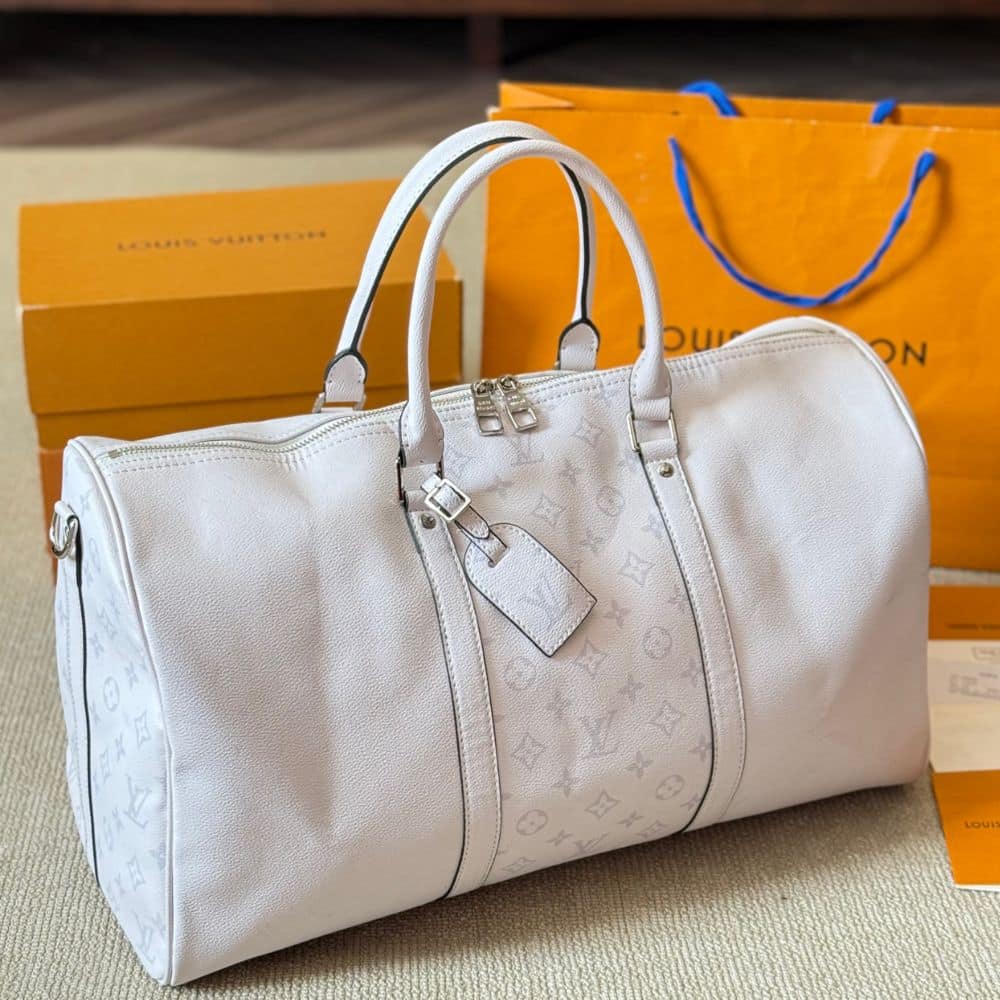 Louis Vuitton Keepall Bandouliere Optical White 40cm M30885