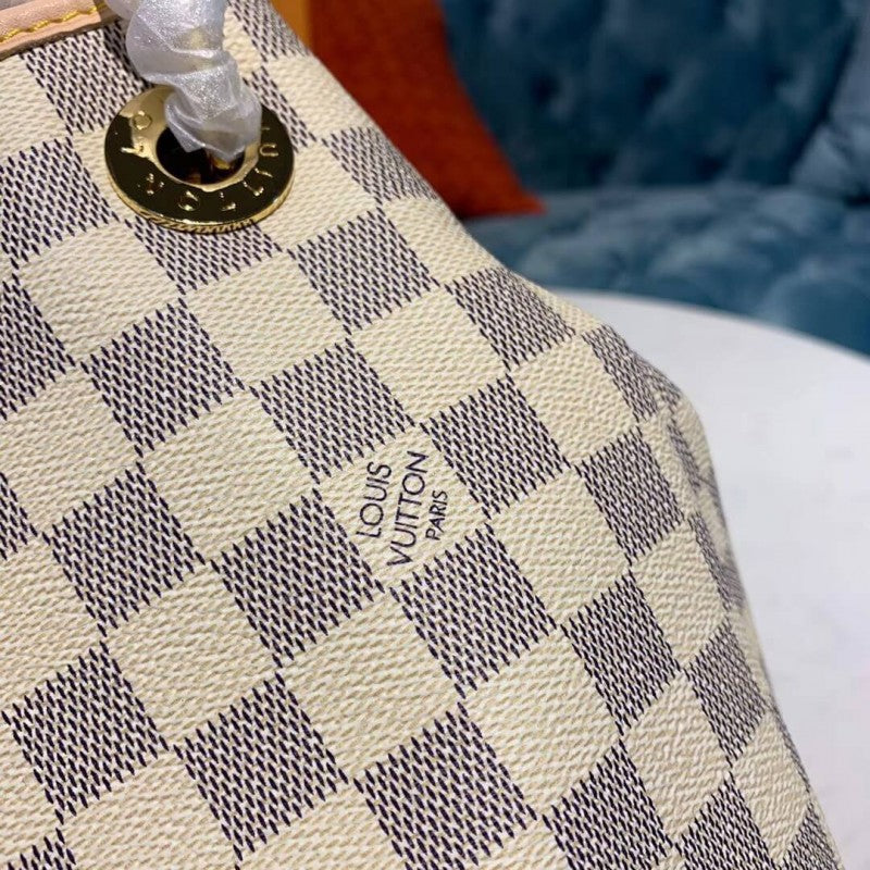 Louis Vuitton Graceful MM 41cm/16.1in Damier Azur Canvas N44044 – Women