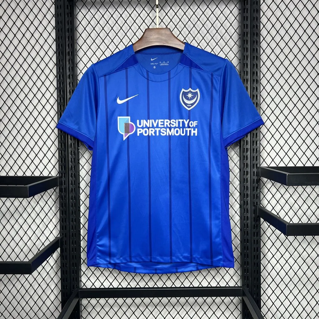 2024-25 Portsmouth F.C. Home football jersey
