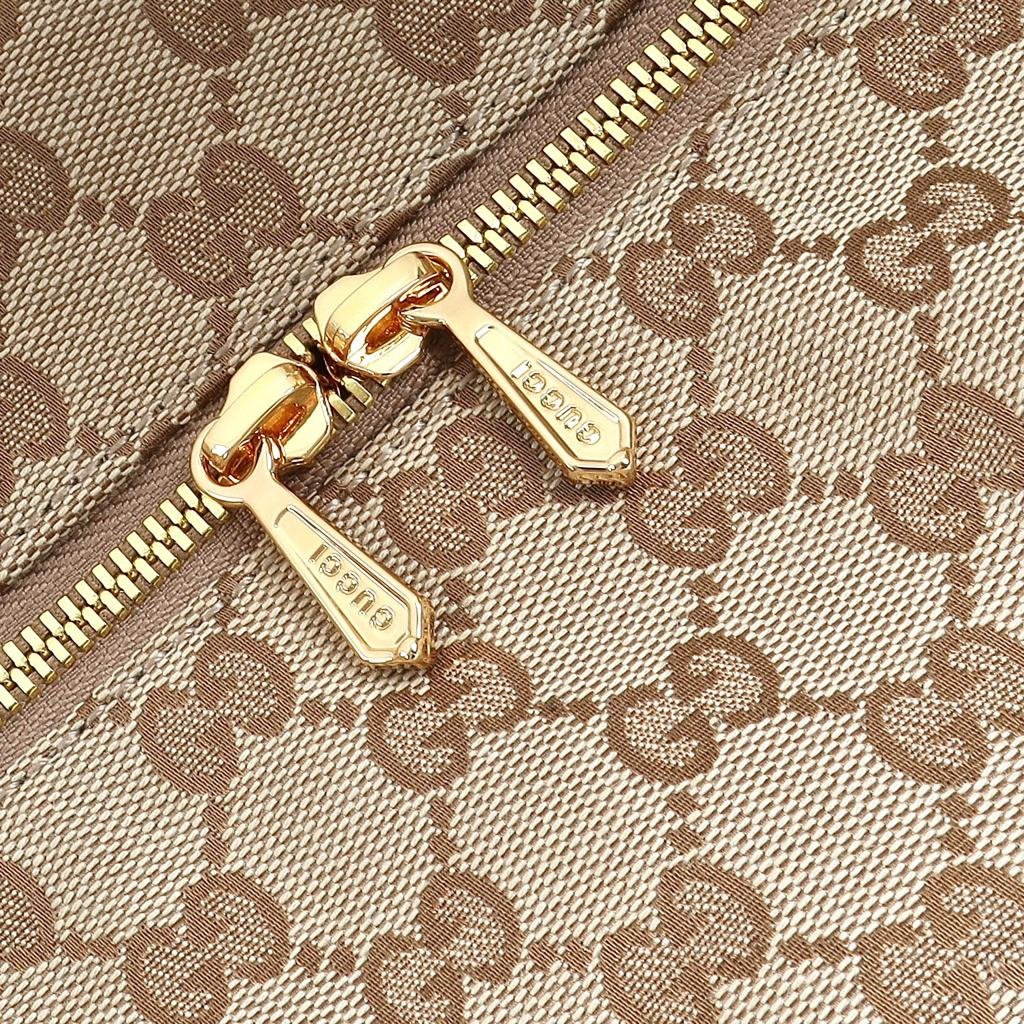 Gucci Brera Medium Crossbody Bag 33cm/13in Sand And Dark Brown GG Canvas A00B4O