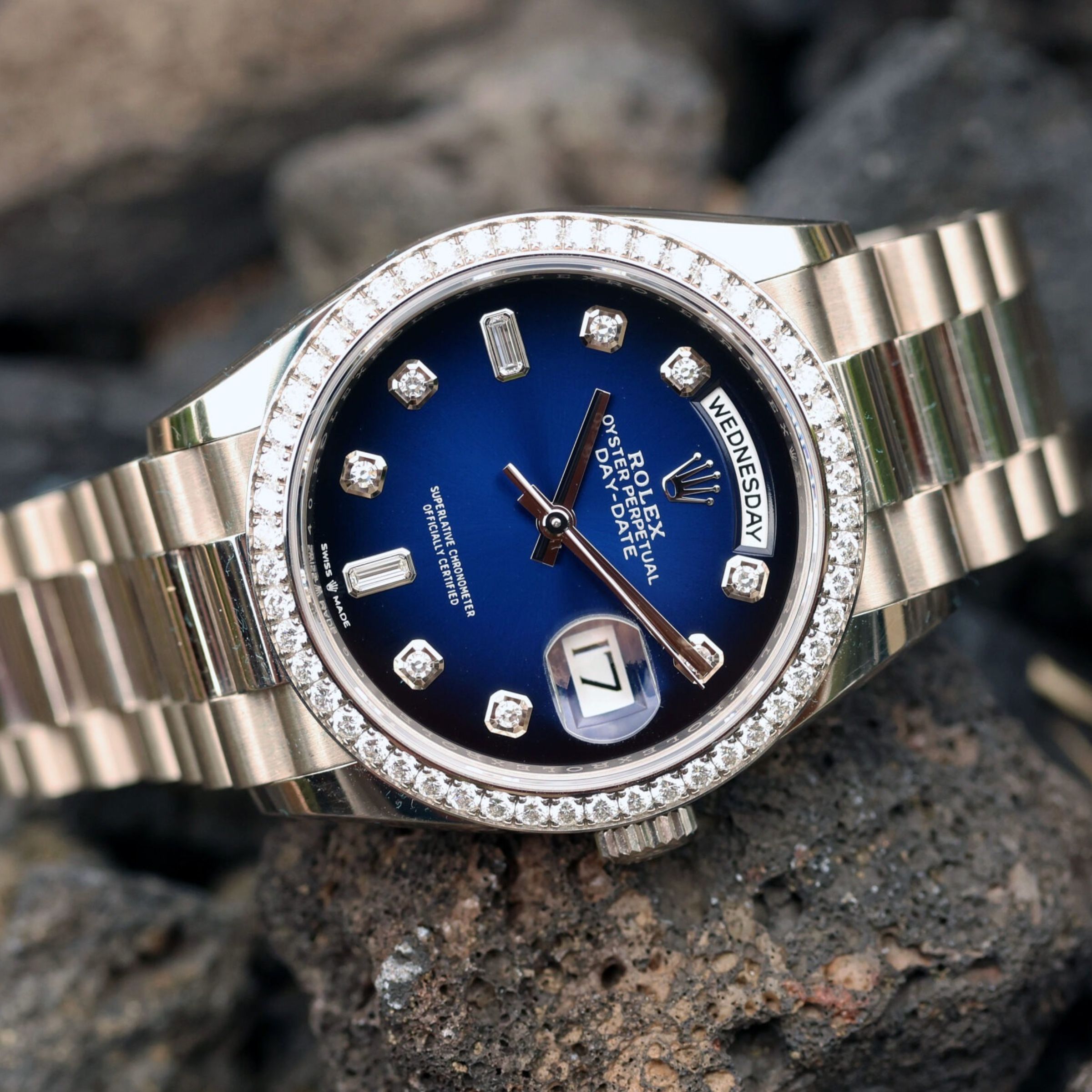 [Superclone] Rolex Day-Date 40mm Blue Ombré Dial President 228396TBR