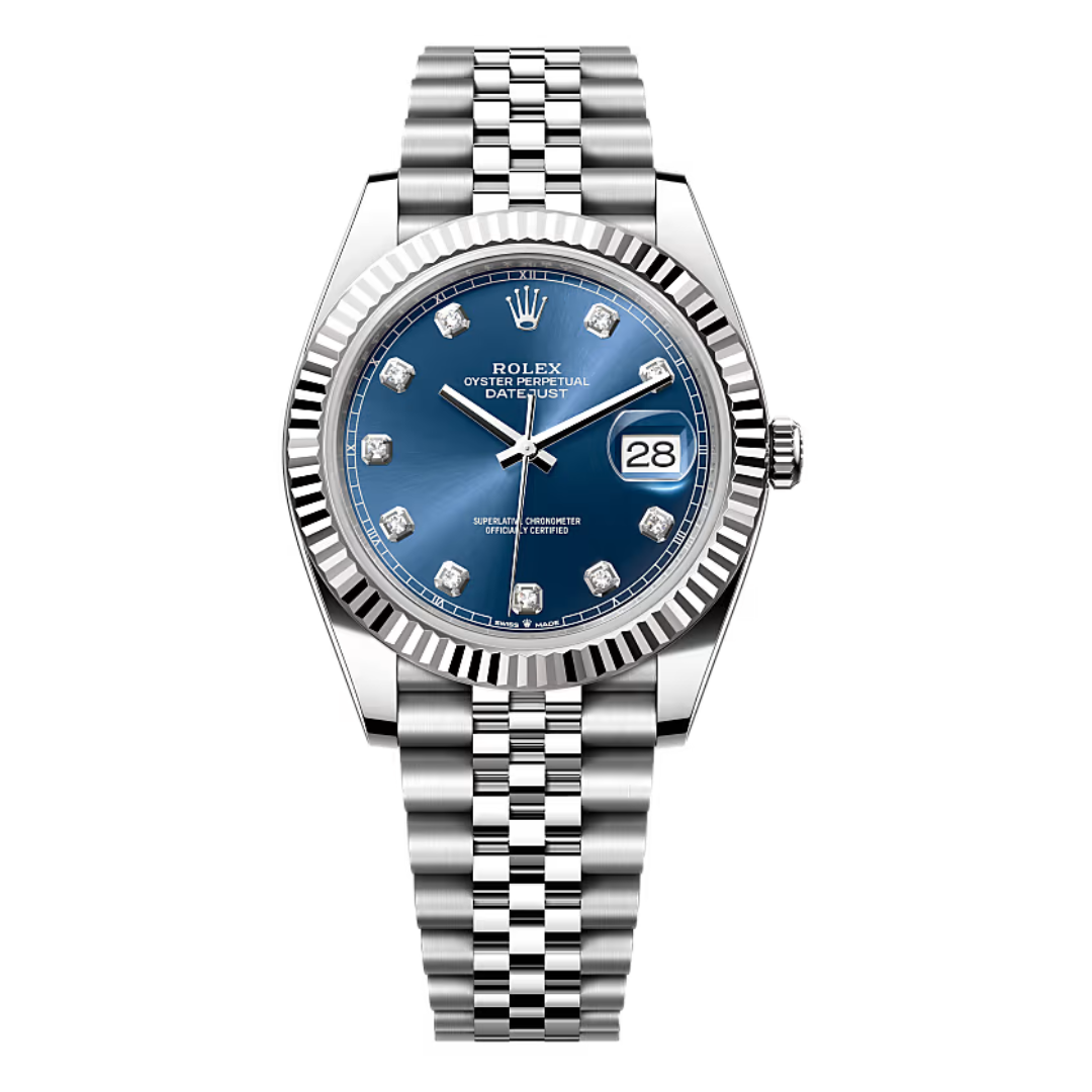 Rolex DATEJUST Oyster, 41 mm, Oystersteel and white gold M126334-0016