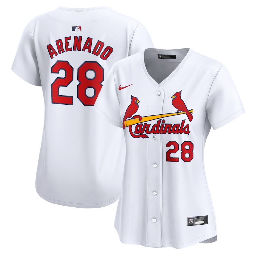 Nolan Arenado St. Louis Cardinals Women's Home Limited Player Jersey White