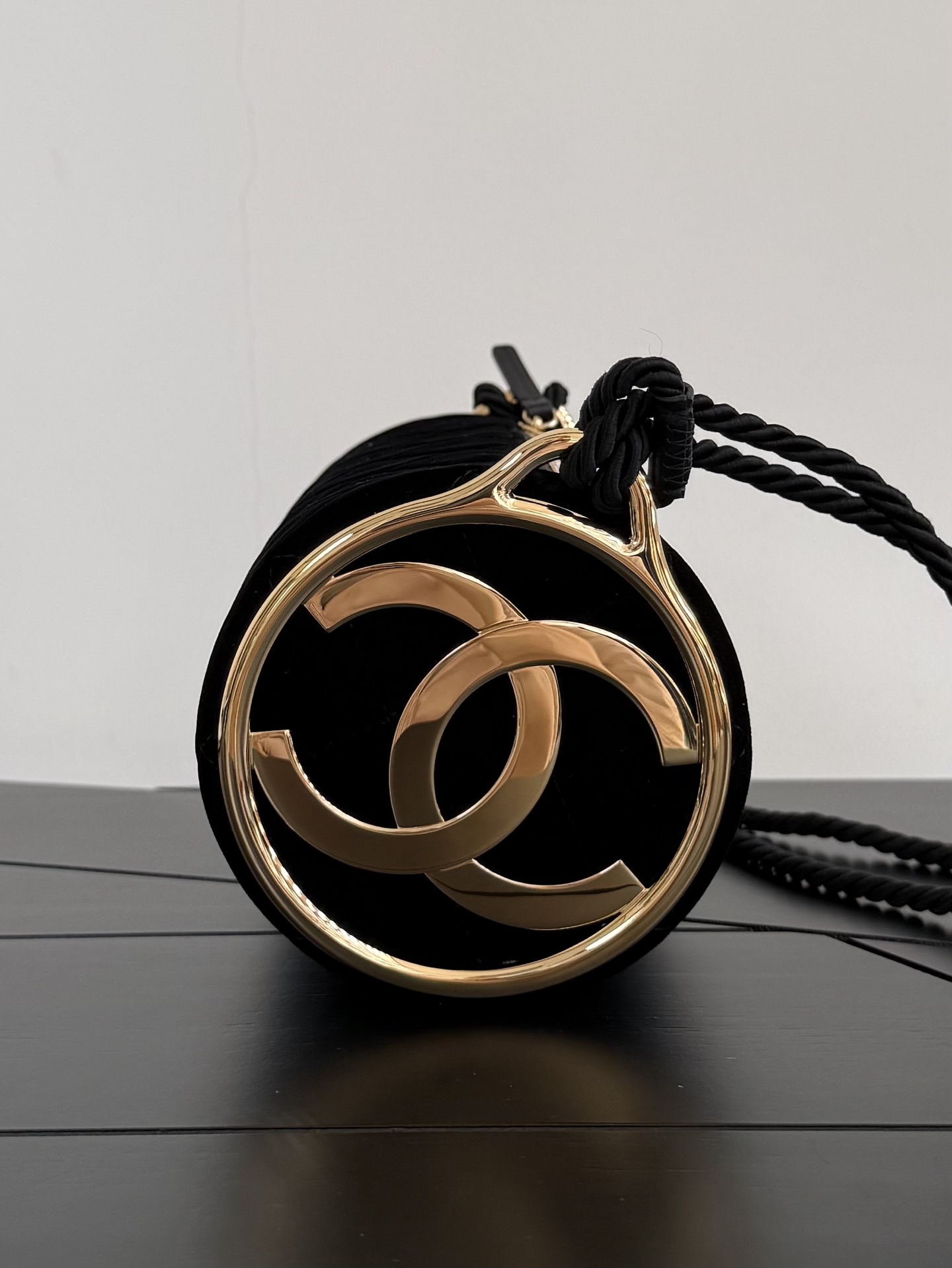CHANEL 26 Métiers d’Art Velvet Barrel Bag
