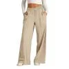 MZXELPRJD Girls Pants Size 6 Oversized Kids White Pants Wide Leg Sweatpants Girls Elastic Drawstring Straight Leg Sweatpants Waisted Baggy Pants Pocket Comfortable Gymnastics Clothes