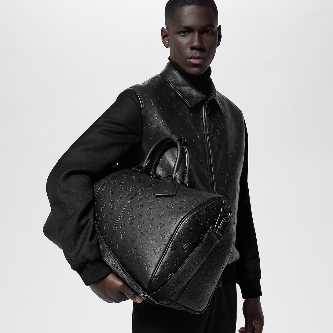 Louis Vuitton Keepall Bandouliere 50 Black 50cm M44810