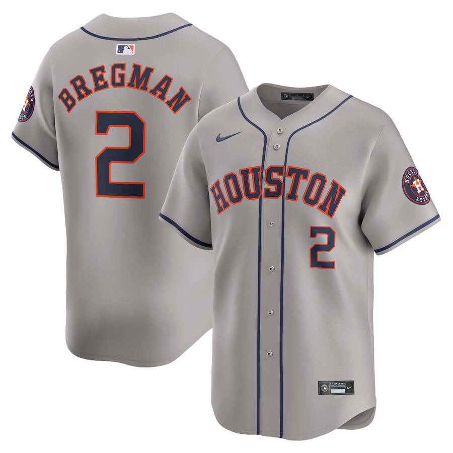 Alex Bregman Houston Astros Away Limited Player Jersey Gray