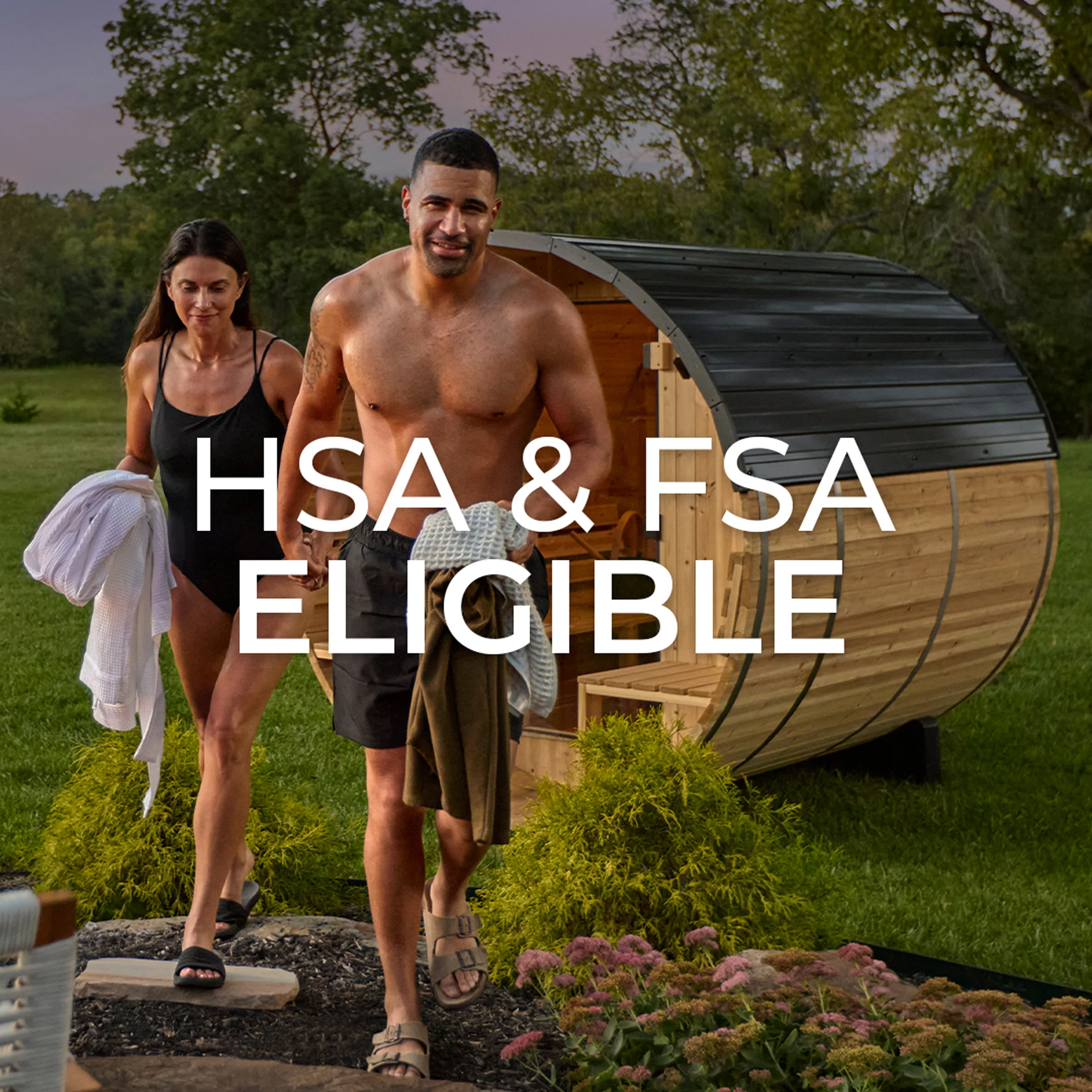 Paxton Outdoor Barrel Sauna with Porch �?2-4 Person