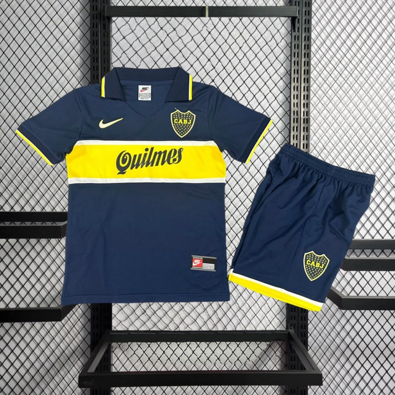 Retro KIDS 1996-97 KIDS Boca Juniors home Football jersey Retro