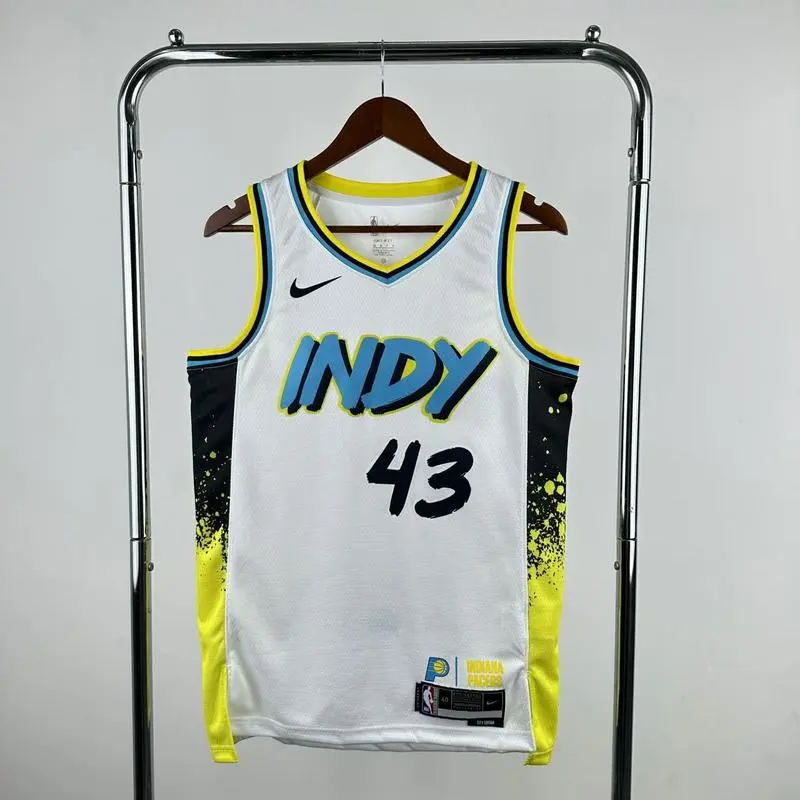 2025 NBA Indiana Pacers 43 SIAKAM Basketball Jersey