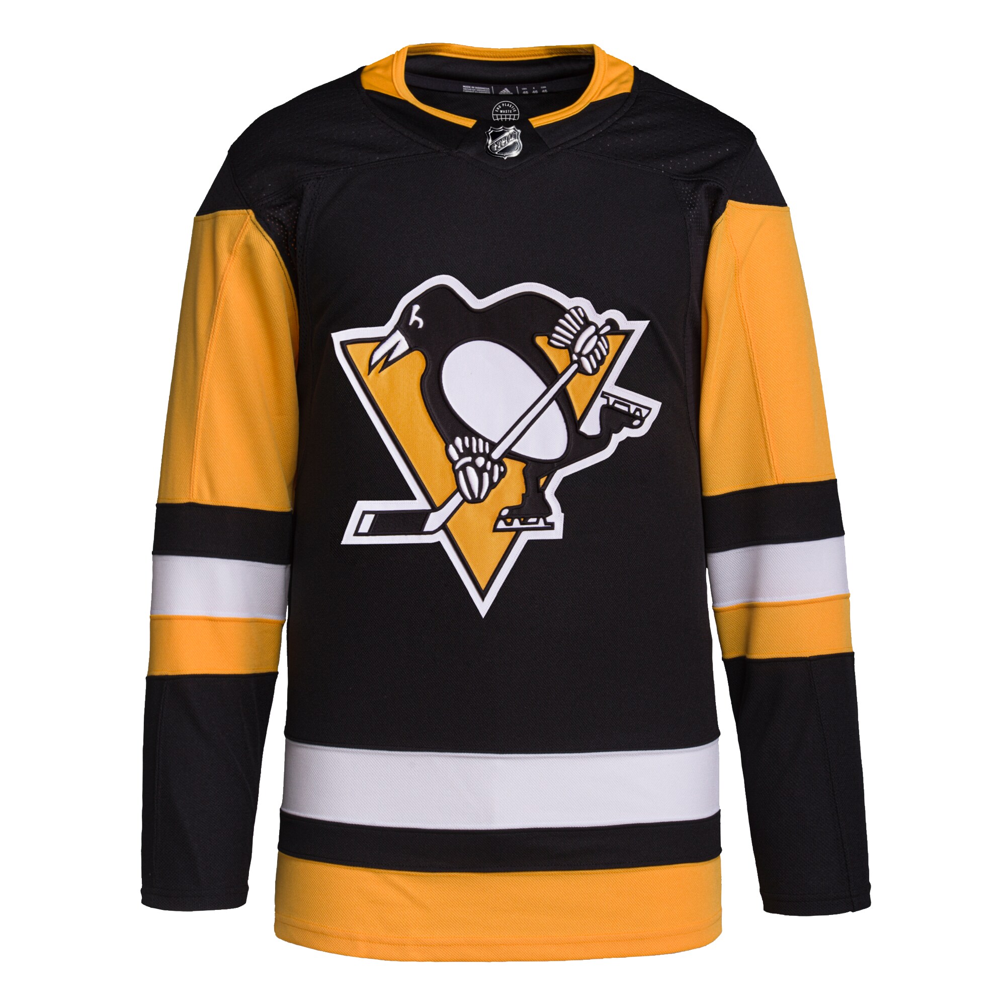 Pittsburgh Penguins adidas Home Primegreen Authentic Jersey – Black
