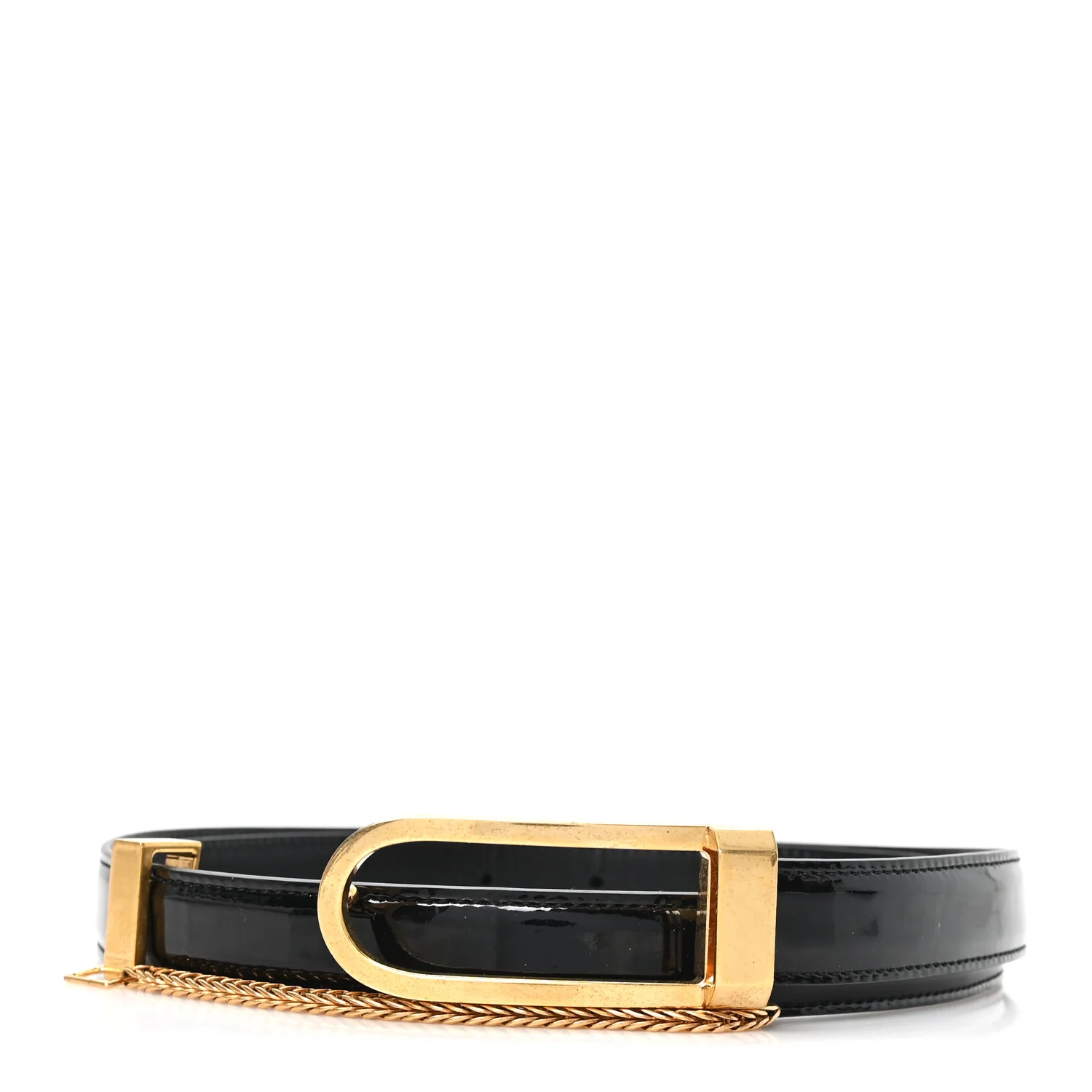 Patent Buckle Belt 80 32 Black