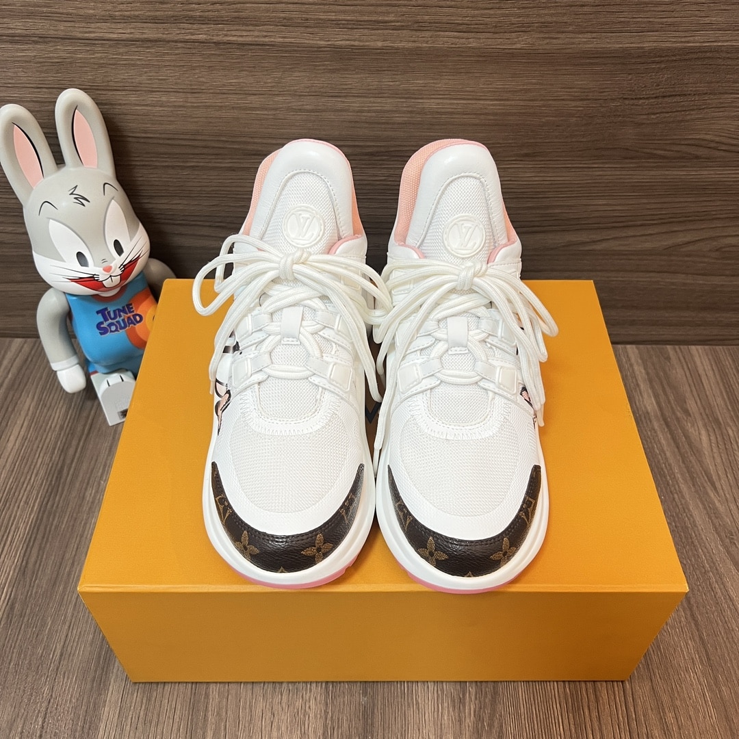 Louis Vuitton Lv Monogram Chunky Sneakers White