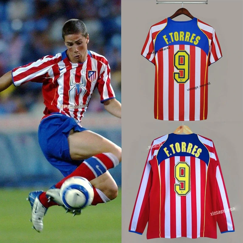 Retro 2004-05 Atletico Madrid home Football jersey retro