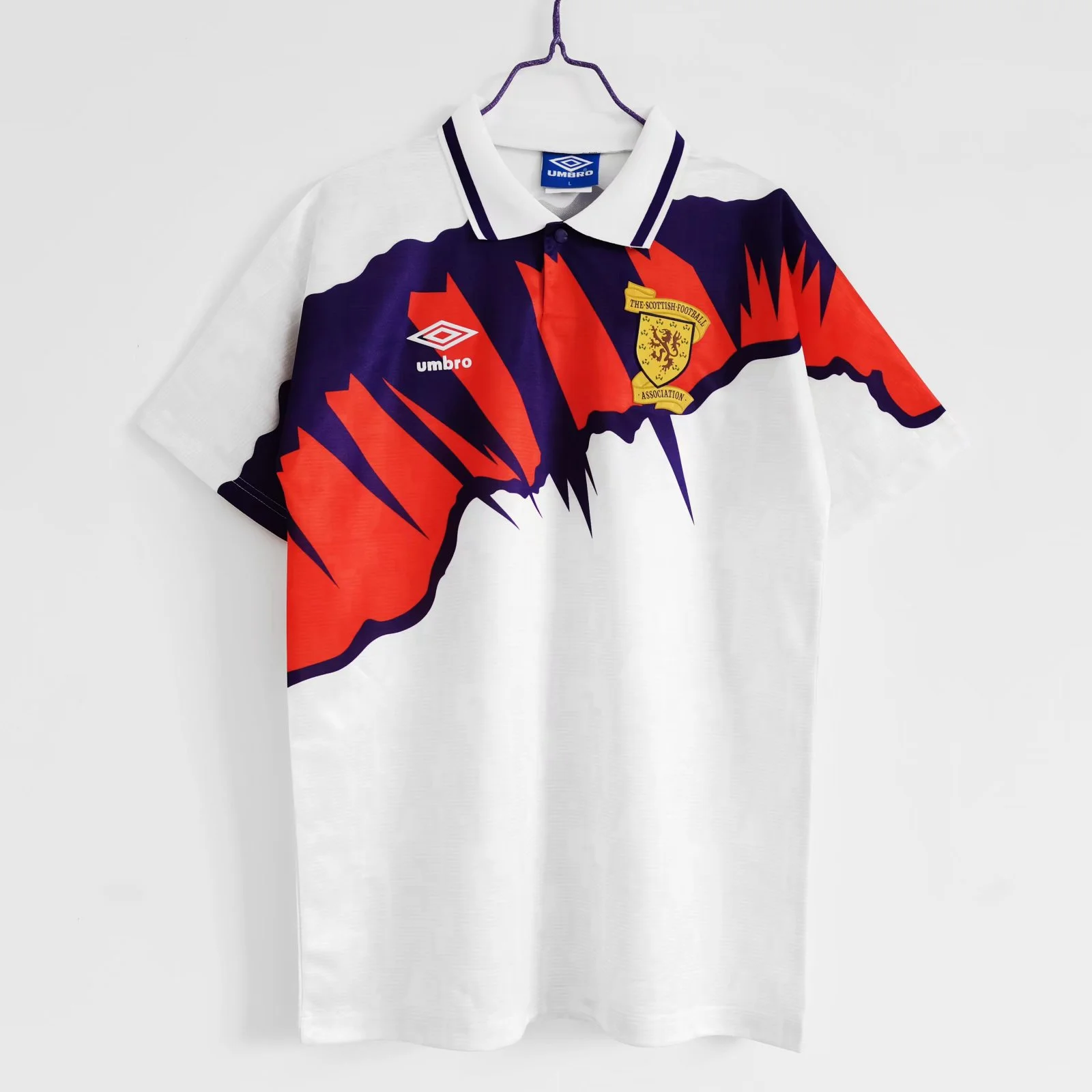 Retro 1991-93 Scotland away football jersey retro