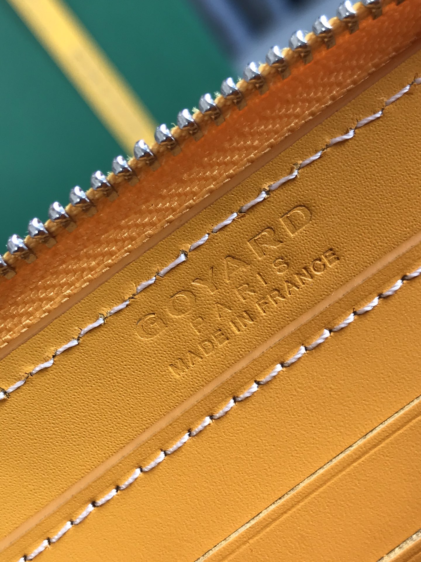 Goyard Matignon Mini Wallet 11cm Yellow Goyardine Canvas And Calfskin