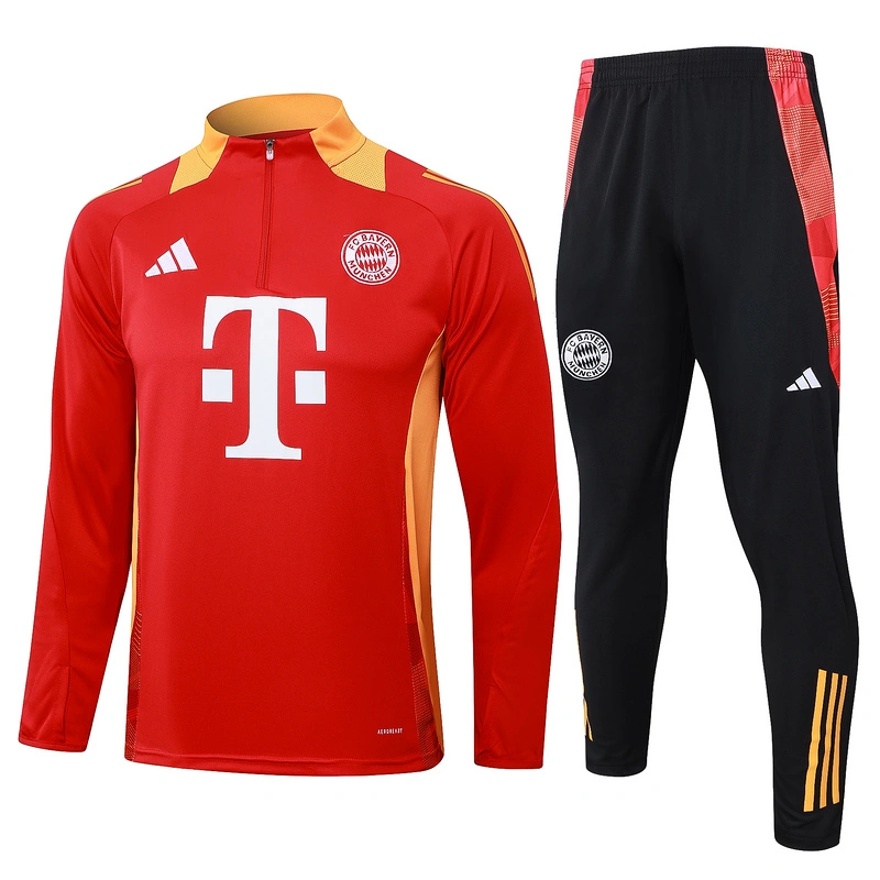 2024-25 Bayern Munchen Kids half pull training suit jersey set