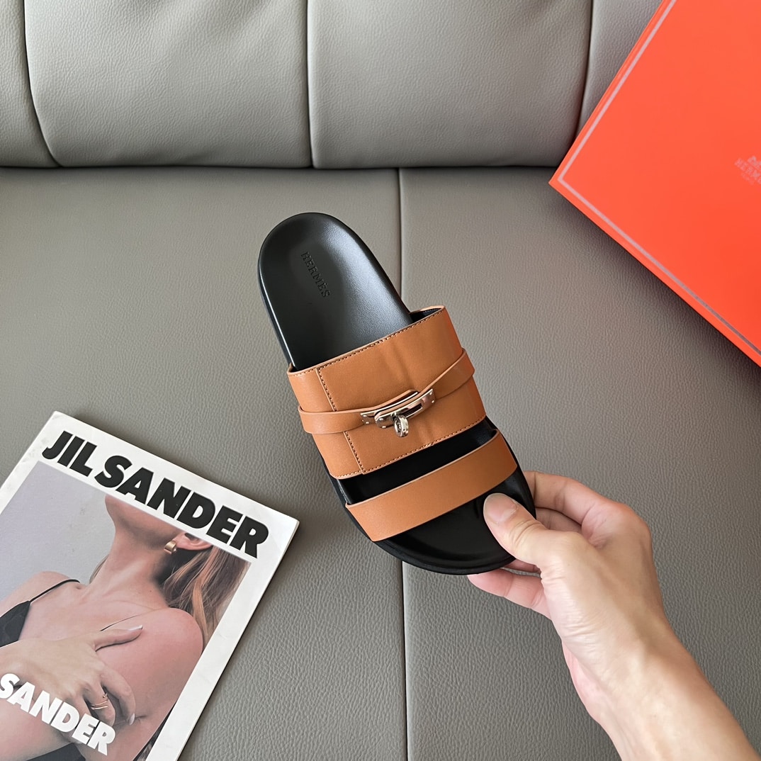 Hermes Jackson Sandal Naturel H H251863Zhnh410
