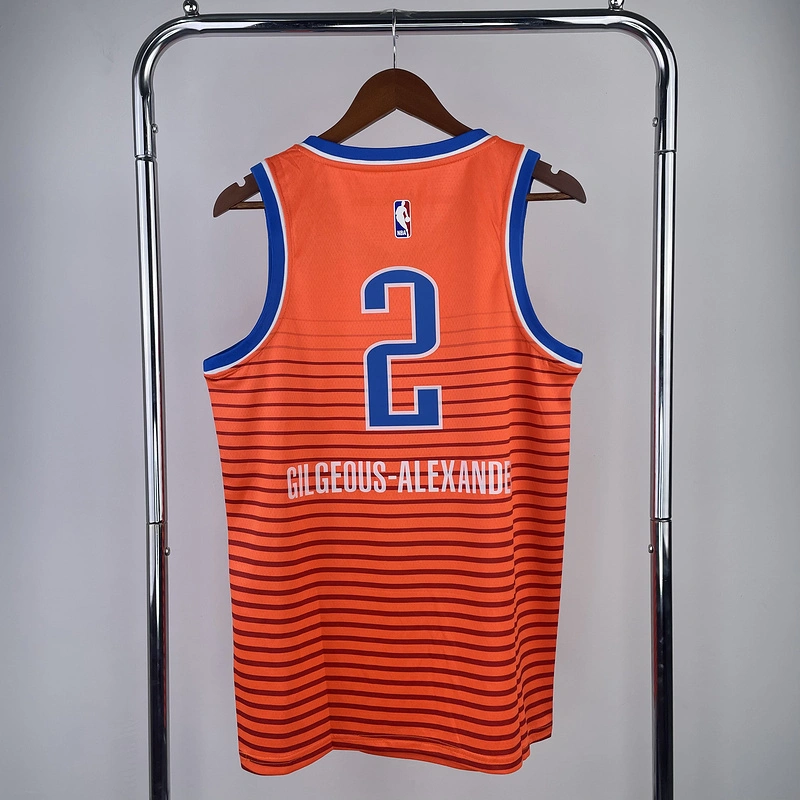 2023 NBA Oklahoma City Thunder 2 GILGEOUS Basketball Jersey