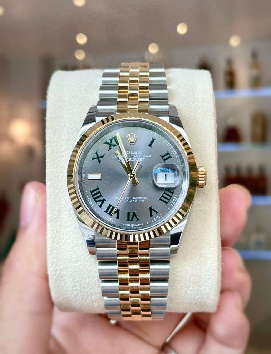 Rolex Datejust 41mm Rhodium Dial 126333 “Wimbledon” Flutted / Jubilee