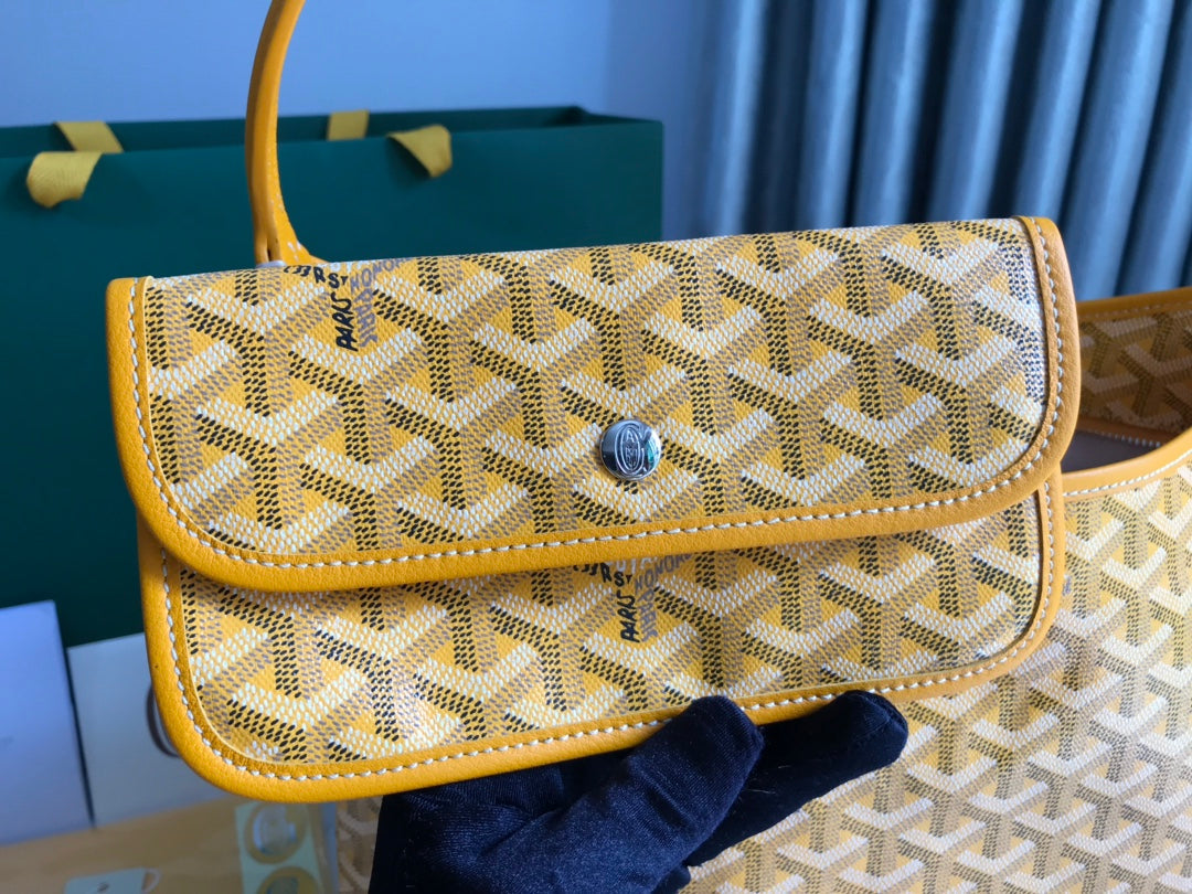 Goyard Hobo Boheme 42Cm Yellow Canvas