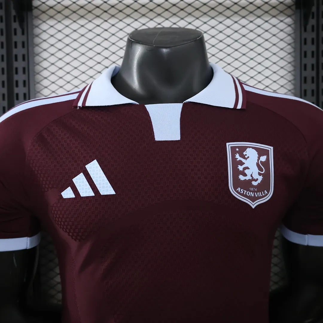 2026/27 Premier League Aston Villa Team Home Football Jersey Player Version - JerseyFun
