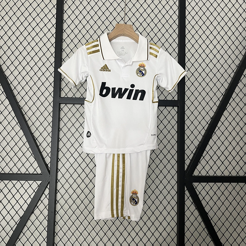 Retro Kids 2011-12 Kids Real Madrid home RONALDO Football jersey retro