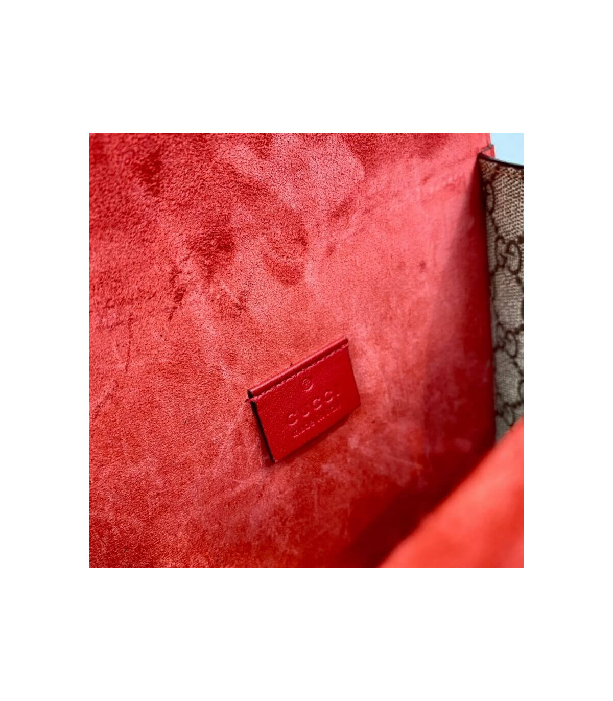 Gucci Dionysus GG Supreme Mini Bag Red 20cm