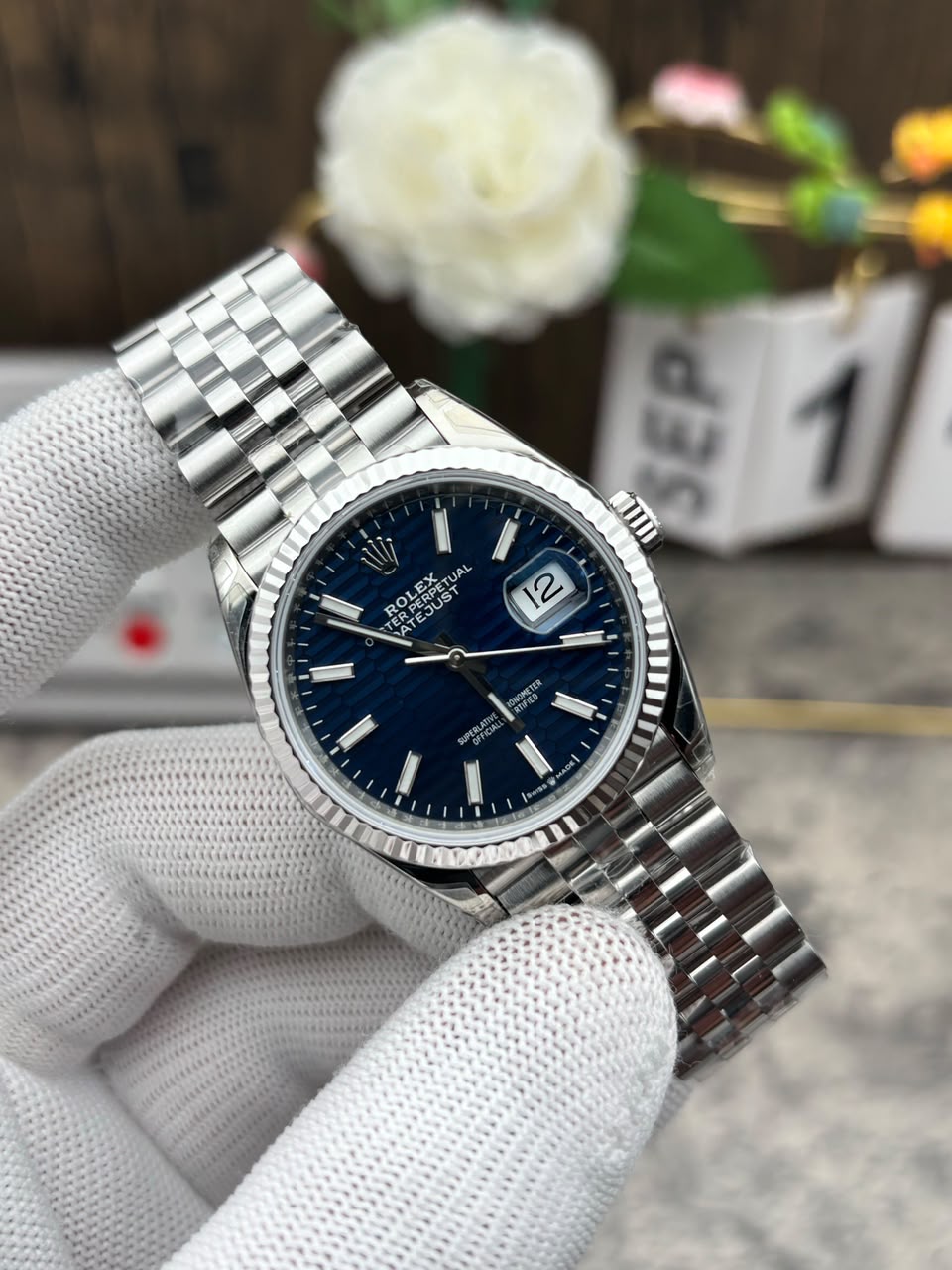 [SUPER CLONE] Rolex Datejust 41mm Dial Blue Watch