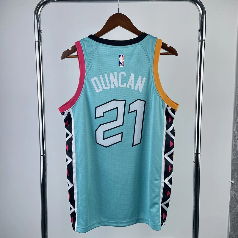 2023 NBA San Antonio Spurs 21 DUNCAN Basketball Jersey