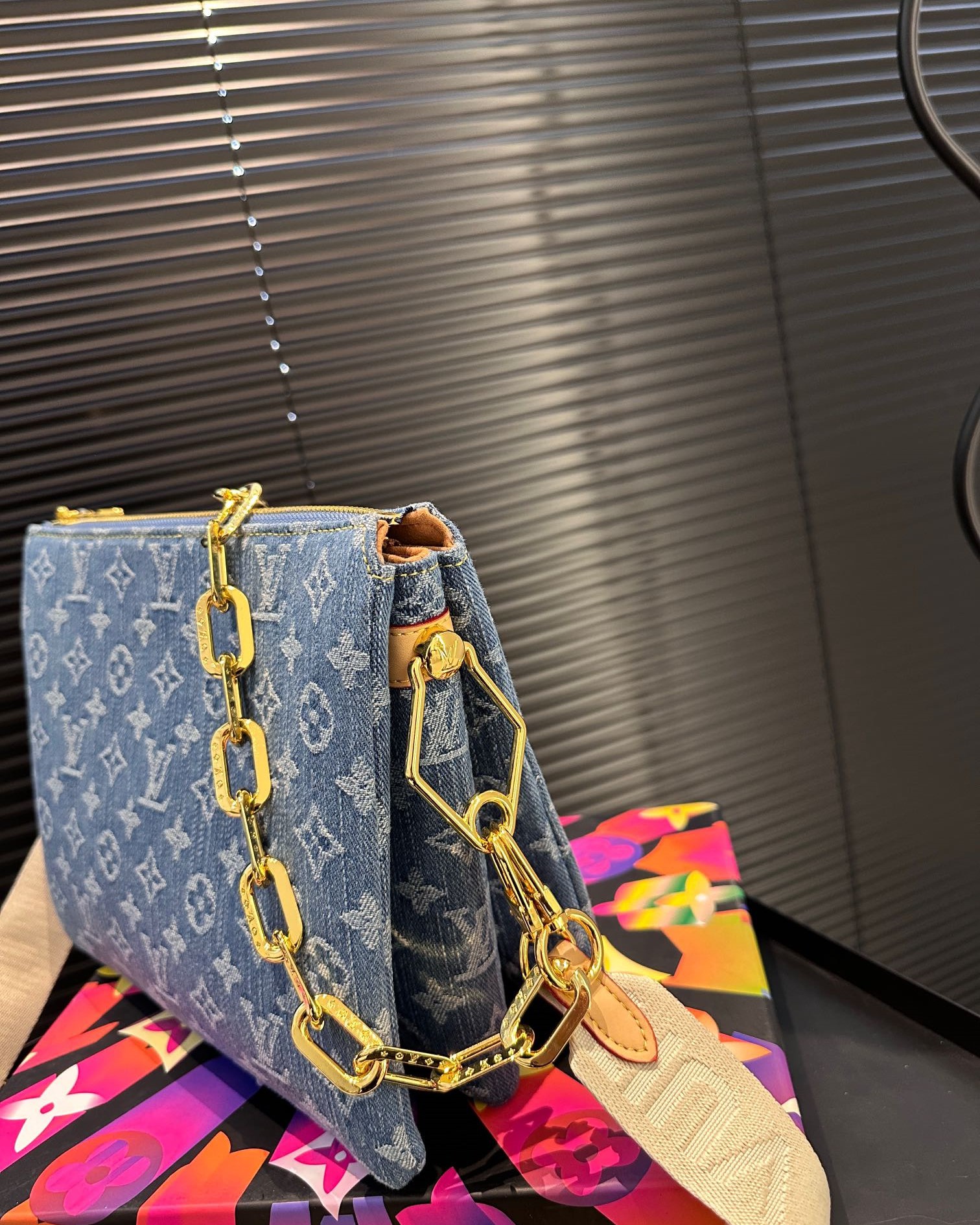 Louis Vuitton Coussin Pm Bag Denim Blue 26Cm M24564