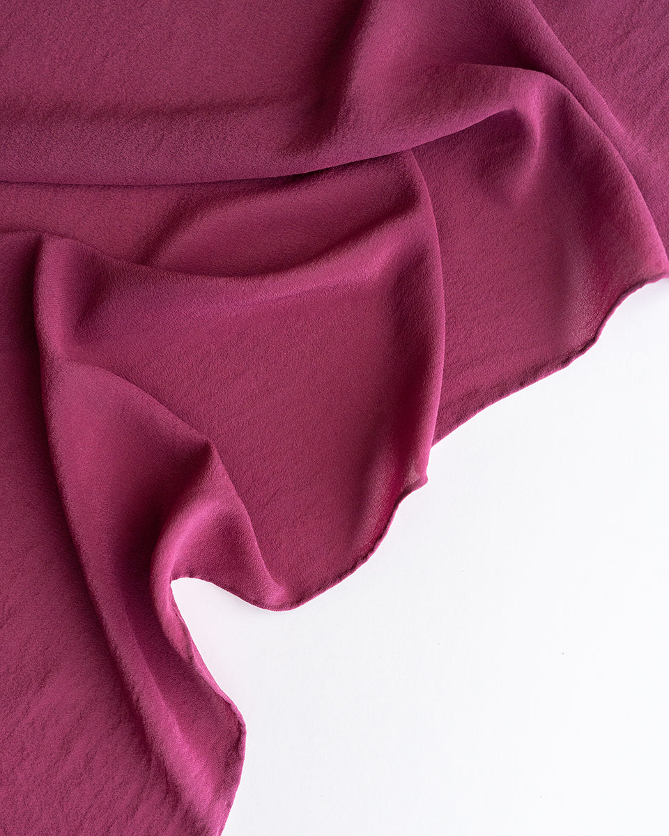 ‘The Classic’ Washable Silk Scarf in Rhubarb