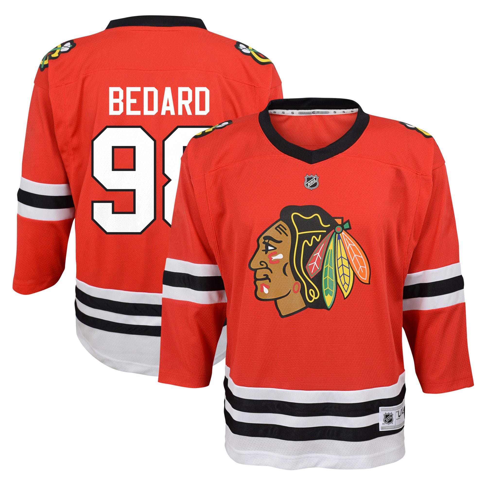 Connor Bedard Chicago Blackhawks Preschool Home Replica Player Jersey – Red