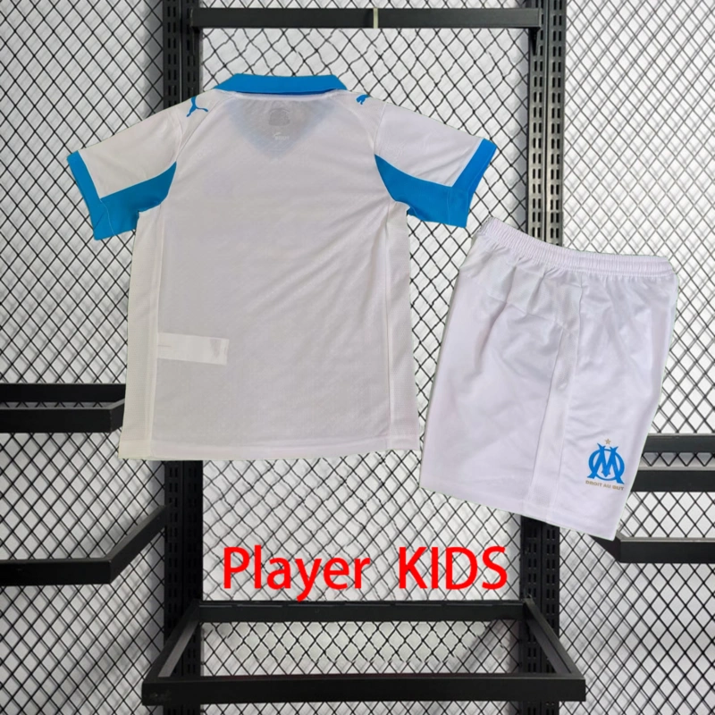 Player 2025-26 Marseille OM Home Kids football jersey Player KIDS