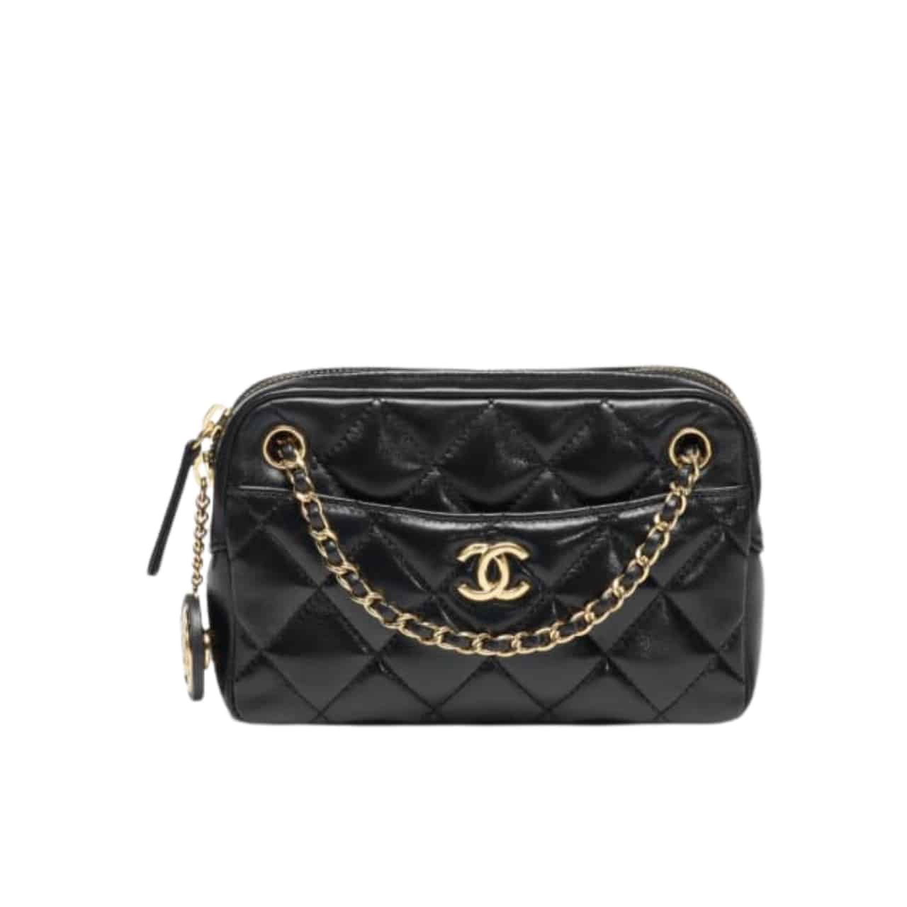 Chanel Mini Camera Case Black 18Cm/7.1in