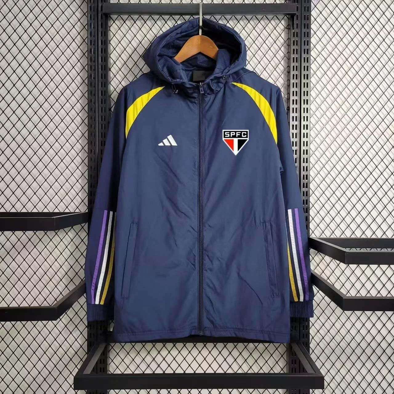 2023 Sao Paulo Windbreaker Navy blue Soccer Jersey 1:1 Thai Quality