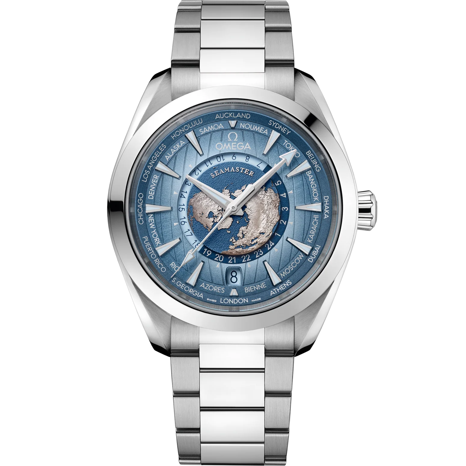 Omega Seamaster Aqua Terra 150M 43mm Blue Dial Stainless Steel Bracelet 220.10.43.22.03.002