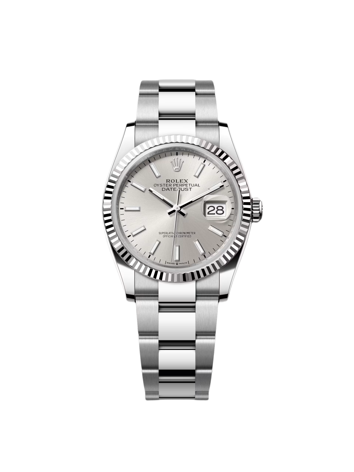 Rolex  Datejust 36mm 126234 Silver Index Dial Oyster Stainless Steel