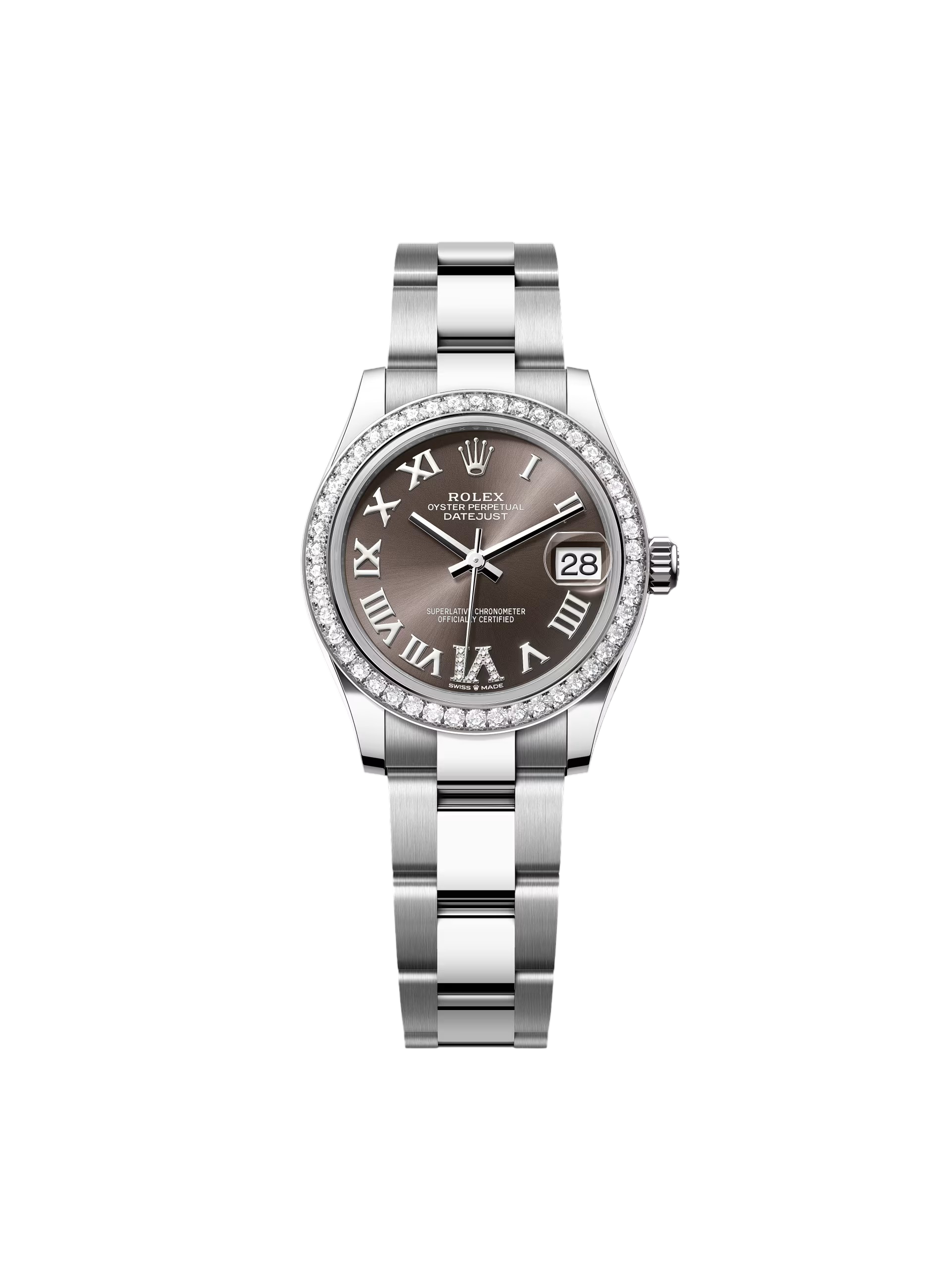 Rolex Datejust m278384RBR-0031/0032 Dark Grey 31mm Dial Oyster Watch