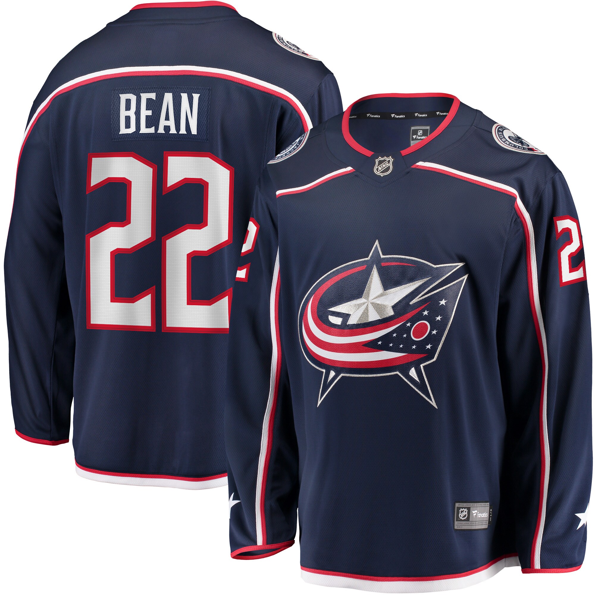 Jake Bean Columbus Blue Jackets Fanatics Home Breakaway Player Jersey – Navy