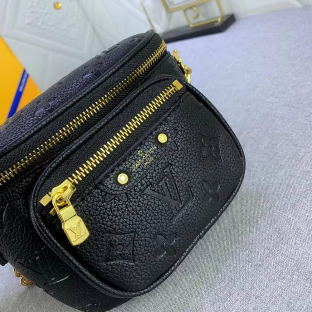 Louis Vuitton Mini Bumbag Black Monogram Empreinte 17Cm M46917