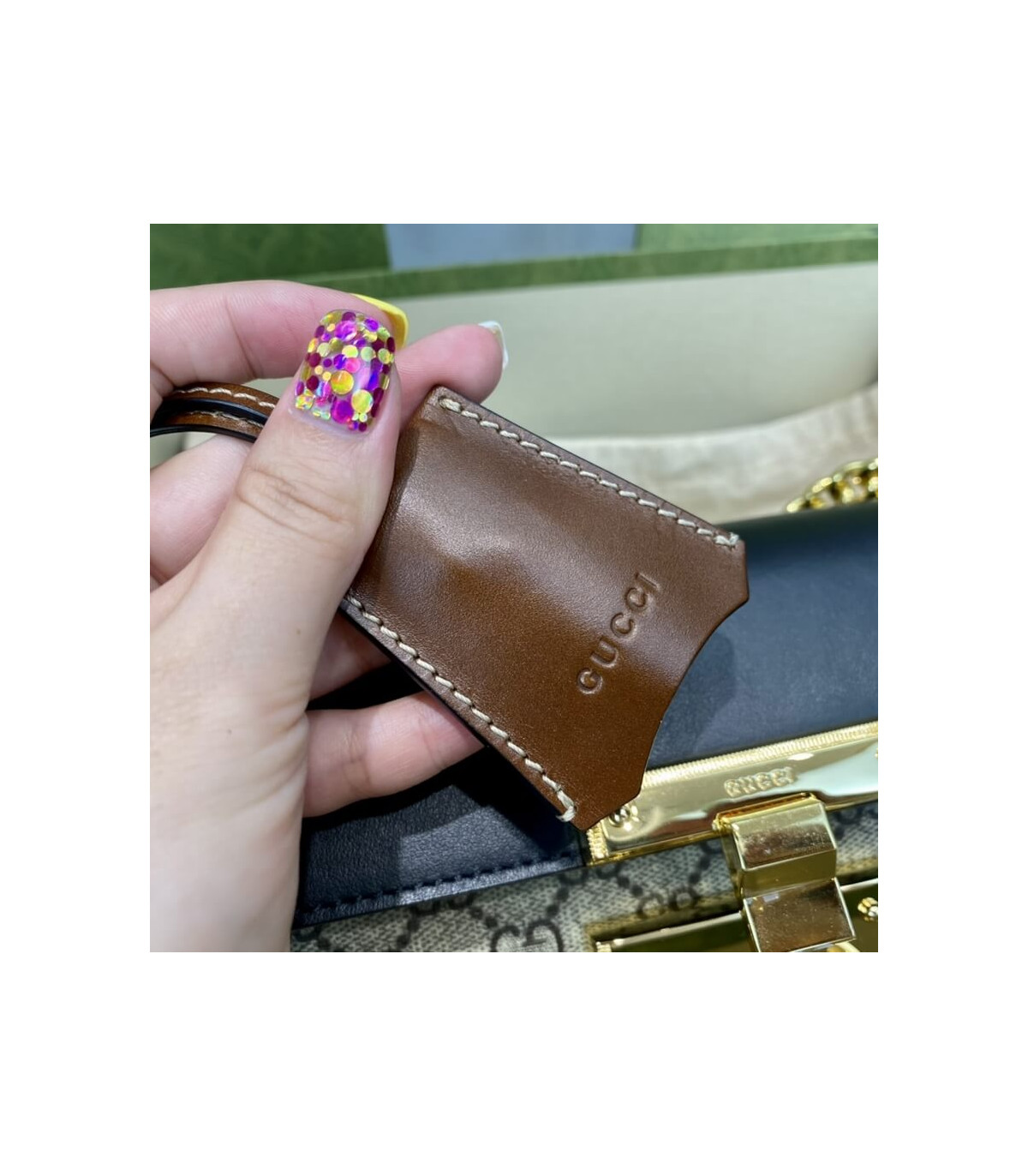 Gucci Padlock Small GG Shoulder Bag Black