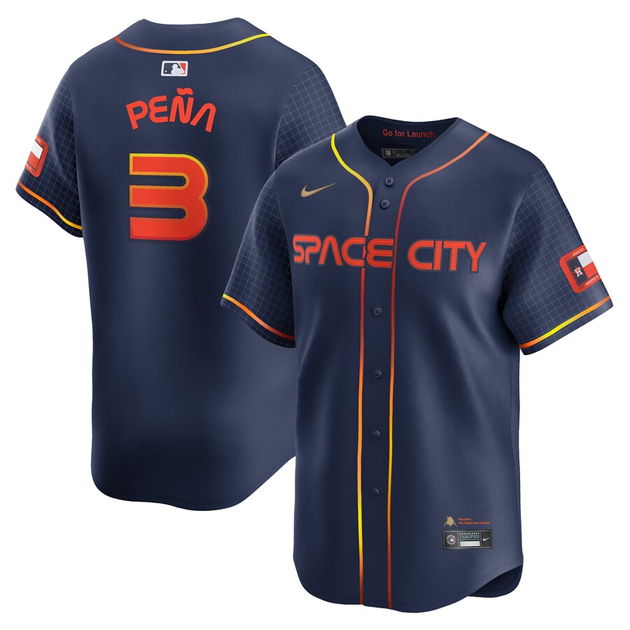Jeremy Peña Houston Astros City Connect Limited Player Jersey Navy
