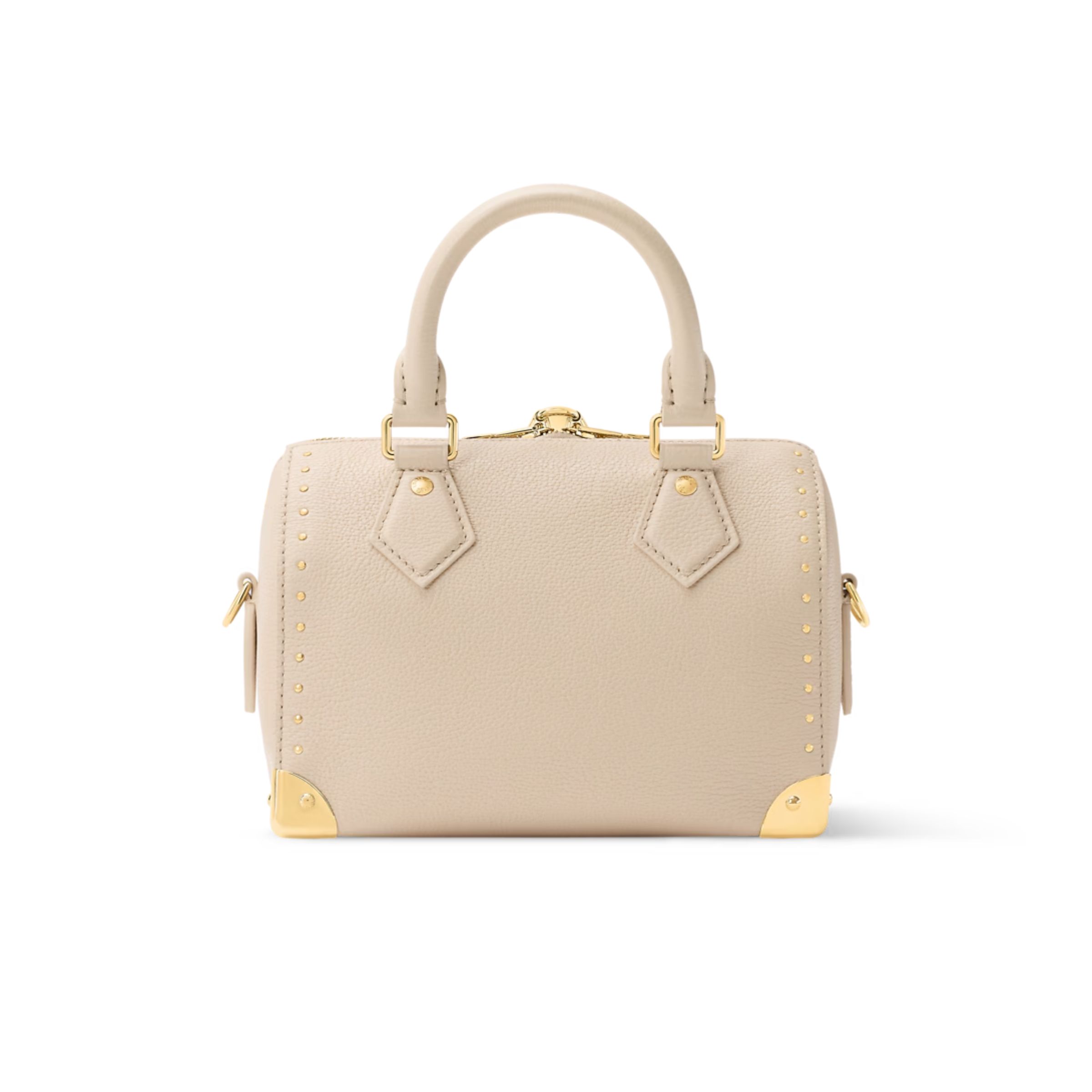 Louis Vuitton Speedy Trunk Almond Calfskin 20.5cm M29876