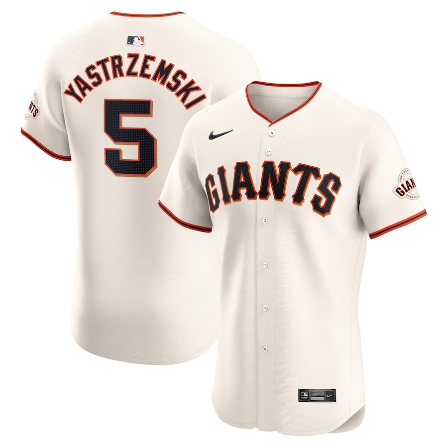 Mike Yastrzemski San Francisco Giants Home Elite Player Jersey Cream